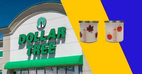 Dollar Tree store with fall andles