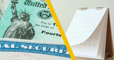 social security check and calendar