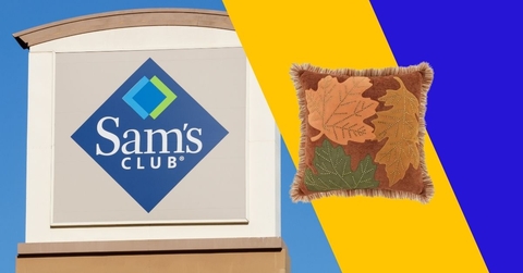 Sam's Club with fall pillow