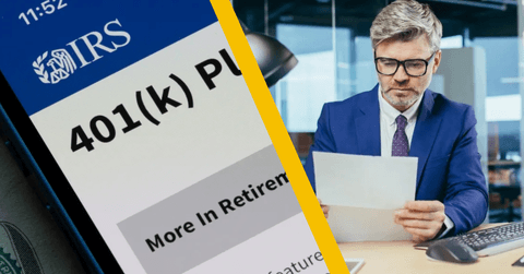 401k plan and businessman
