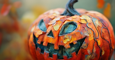 papier mache pumpkin