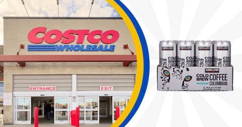 Costco storefront featuring cold brew coffee