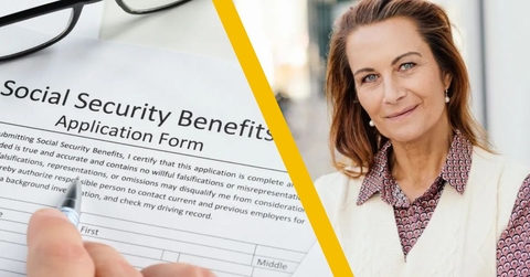 social security benefits application and mature woman