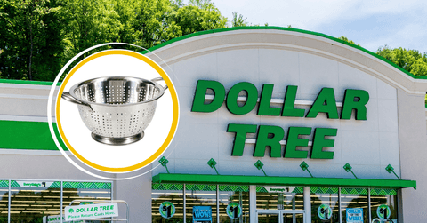 Dollar Tree stainless steel colander