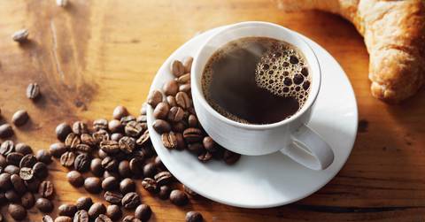 cup of hot coffee