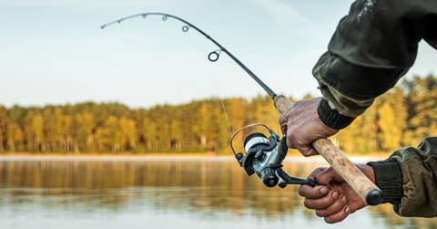 Fishing hobby vacation concept