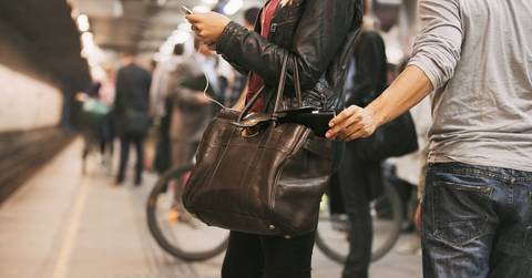 Stealing from a purse