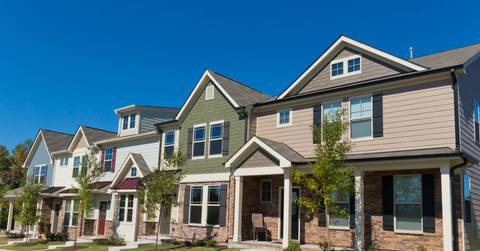 row of new town homes