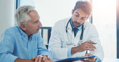 health insurance discussion with doctor