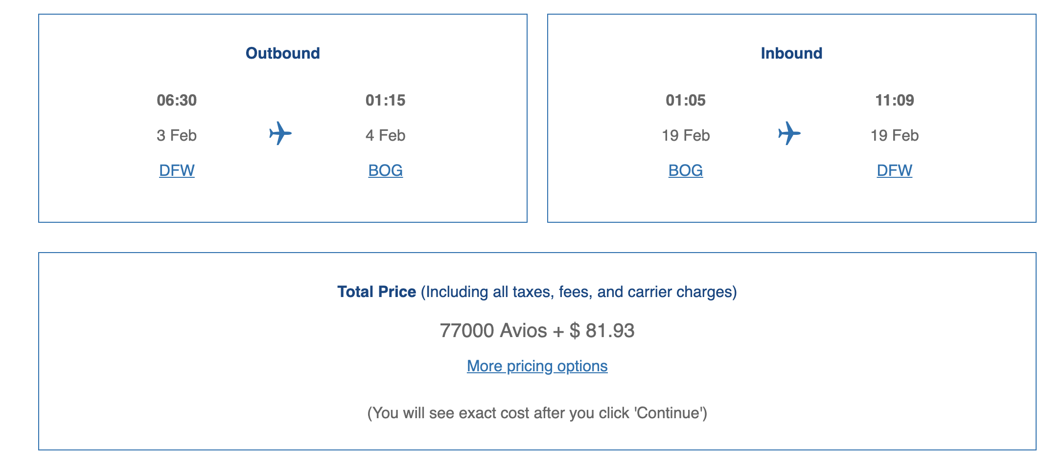 First class to South America with Chase points