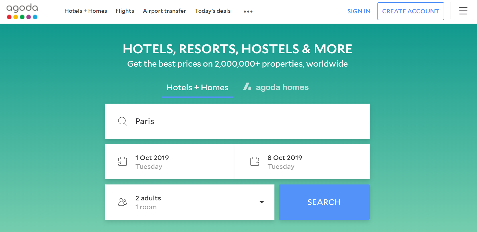  Compare hotel prices worldwide