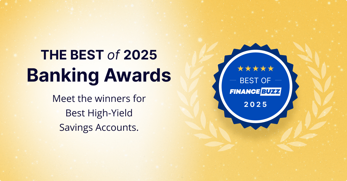 FinanceBuzz Best Banking Awards 2025 FinanceBuzz Hysa Banking Awards Featured Image 