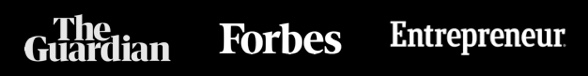 The Guardian, Forbes, Entrepreneur